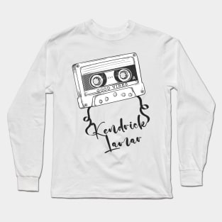Good Vibes Kendrick Lamar // Retro Ribbon Cassette Long Sleeve T-Shirt
